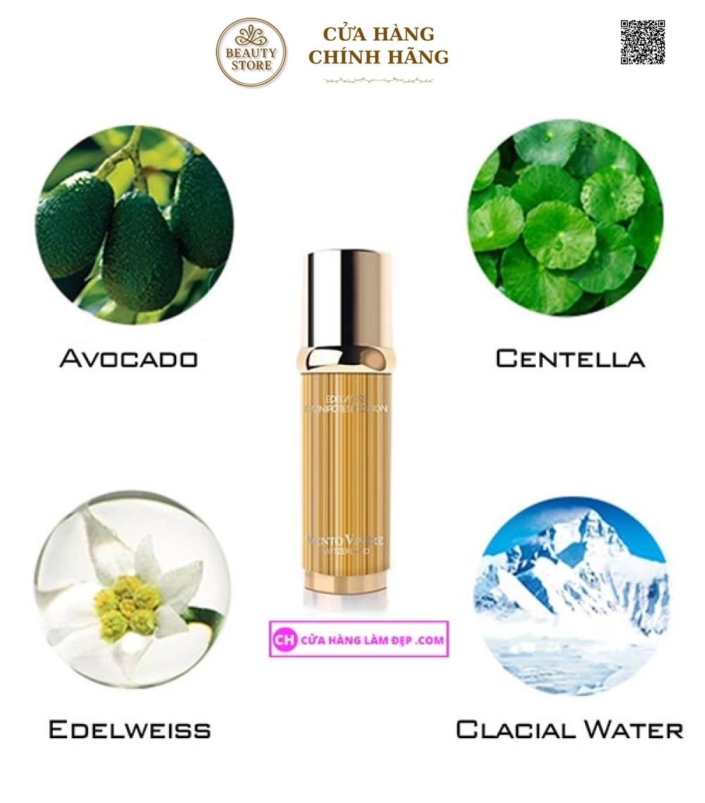 Lotion Hoa Nhung Tuyết Vento Vivere Edelweiss Omnipotent 50mL Thụy Sỹ