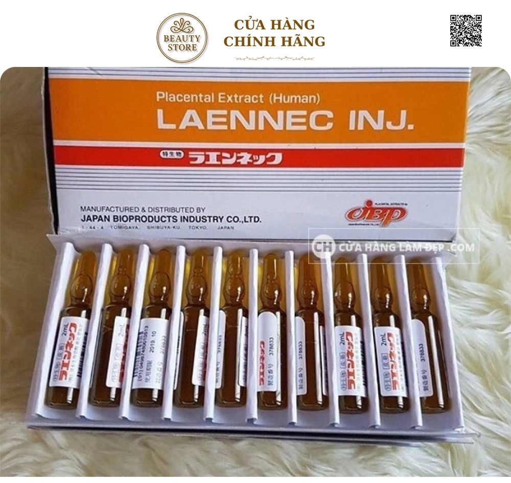 Tinh Chất Tế Bào Nhau Thai Placenta Laennec Hộp 10 Ống