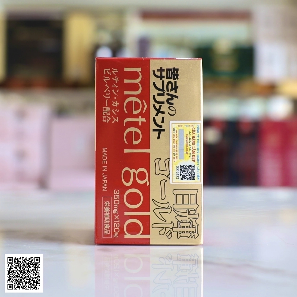 Viên Uống Bổ Mắt Jpanwell Mêtel Gold Từ Nhật Bản 120 viên