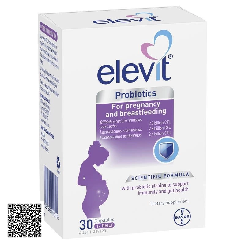 Elevit Probiotics Viên Uống Hỗ Trợ Tăng Cường Lợi Khuẩn Cho Bà Bầu 30 Viên