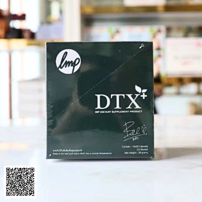 DTX+ IMP Dietary Supplement Product Viên Uống Giảm Cân Thanh Lọc Detox Cơ Thể I’mpossible Dtoxi Thái Lan Hộp 100 Viên.