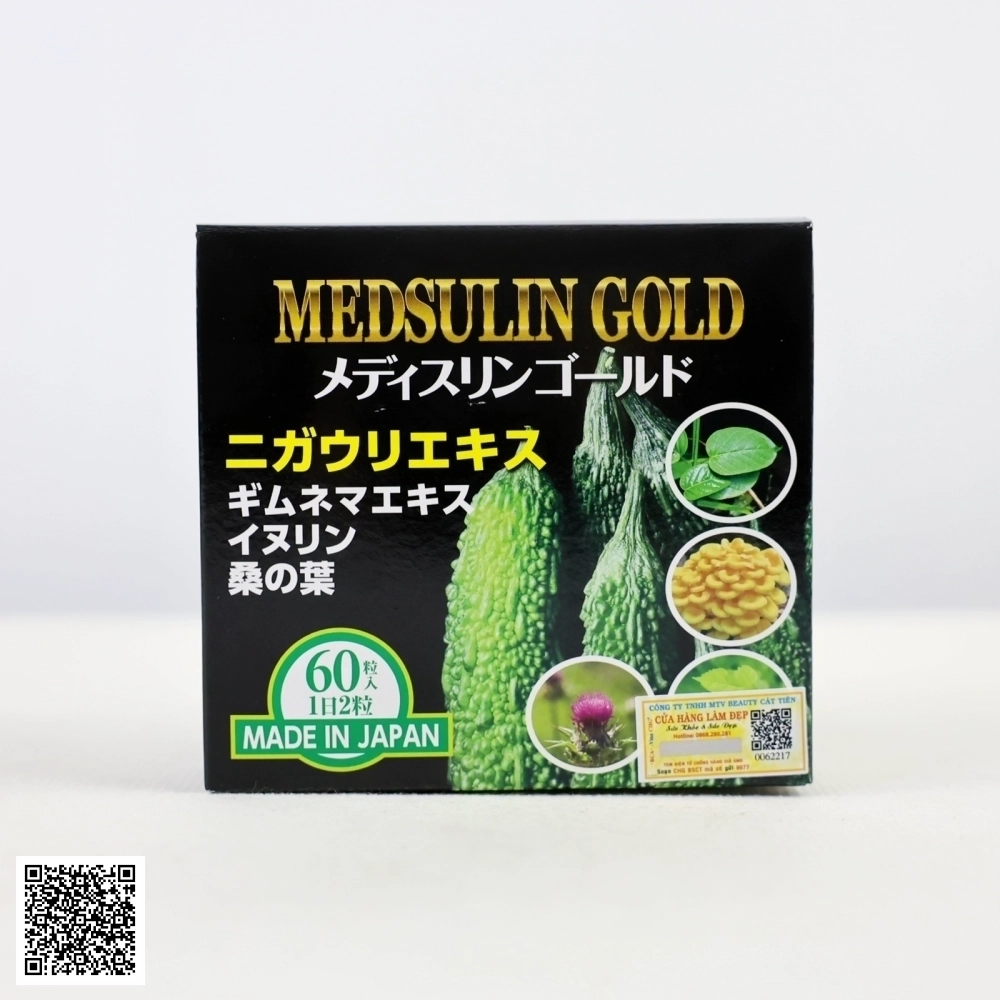 Thực Phẩm Chức Năng Viên Uống Tiểu Đường Medsulin Gold JpanWell Nhật Bản 60 Viên