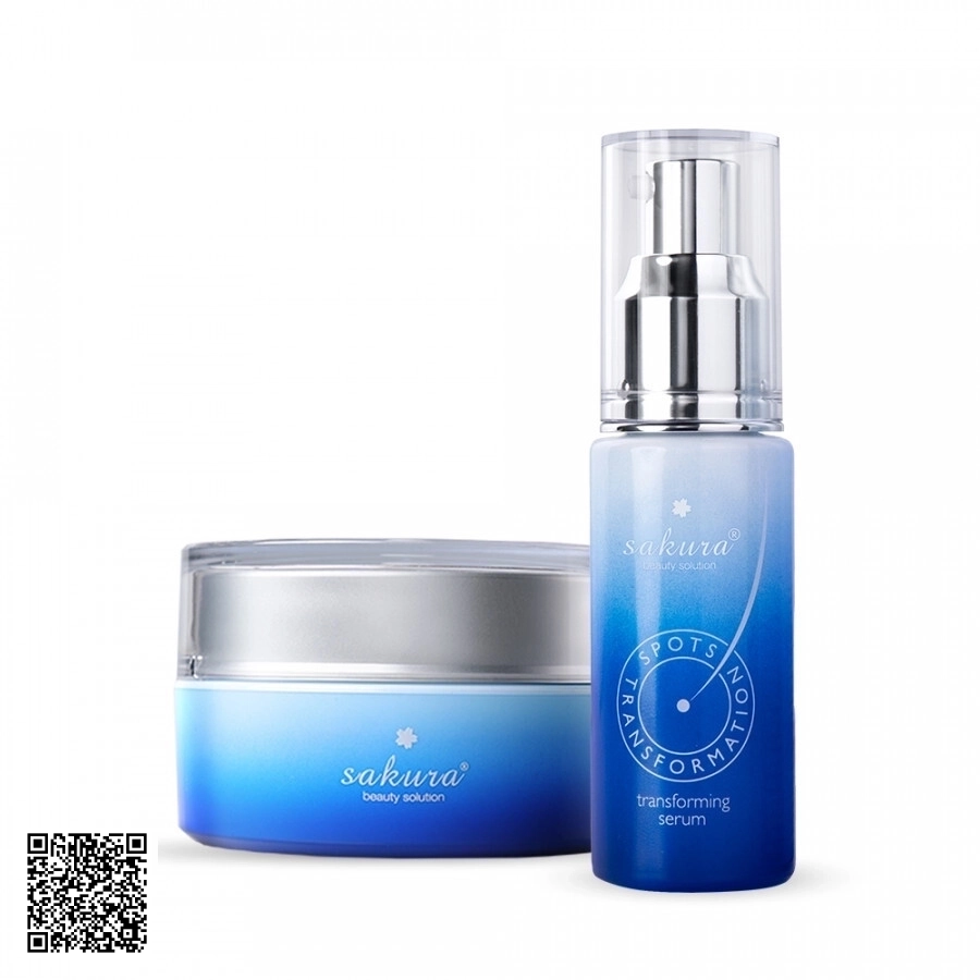 Bộ Sakura Transforming Serum & Cream Làm Mờ Vết Nám Cao Cấp Đến Từ Nhật Bản