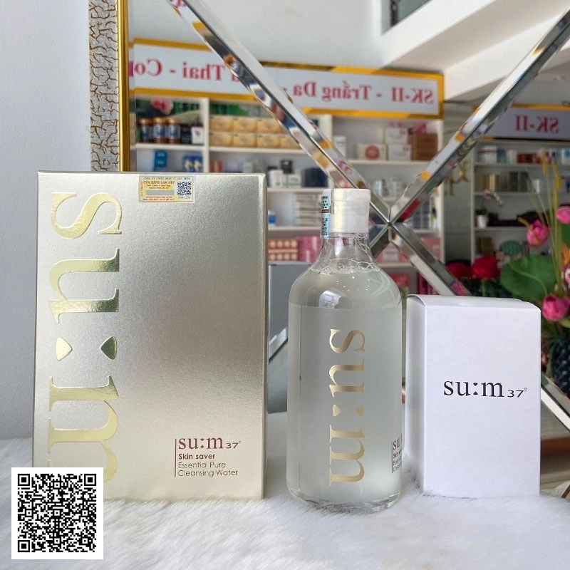 Nước Tẩy Trang Skin Saver Essential Pure Cleansing Water Su:m37 3 Trong 1 400ml Hàn Quốc