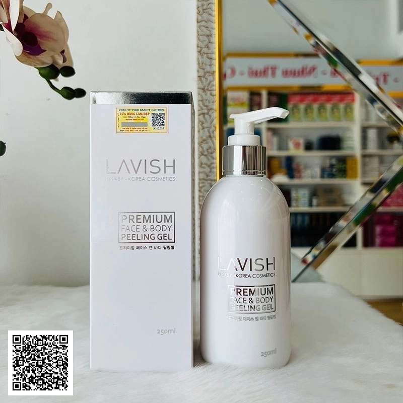 Gel Tẩy Tế Bào Chết Bột Kim Cương Premium Face & Body Peeling Gel Lavish H Baby Hàn Quốc