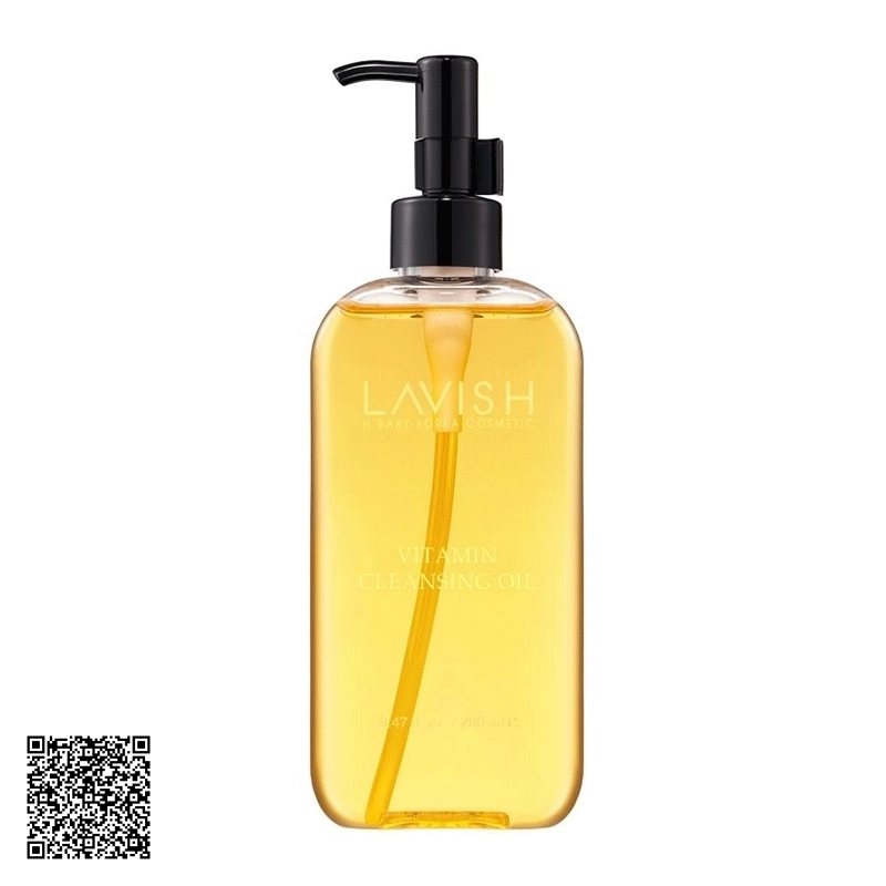 Gel Rửa Mặt Và Tẩy Trang Vitamin Cleansing Oil Lavish H Baby Bổ Sung Vitamin Hàn Quốc 280ml