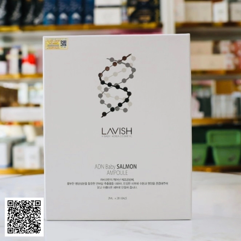 Tinh Chất DNA Cá Hồi DNA Baby Salmon Ampoule Lavish H Baby Hàn Quốc 28 Ống