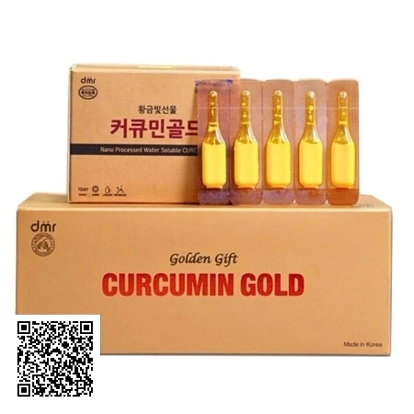 Tinh Chất Nghệ Nano Curcumin Gold Golden Gift Của Hàn Quốc Hộp 50 Tép