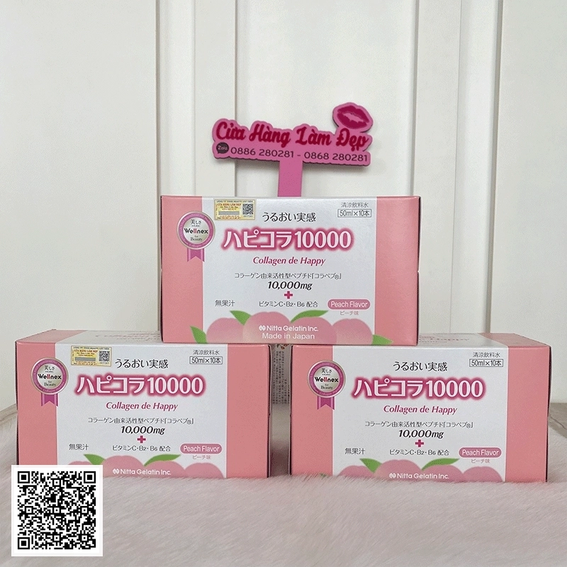 Nước Uống Collagen De Happy 10.000mg Bí Quyết Làm Đẹp Từ Nhật Bản Liệu Trình 30 Ngày