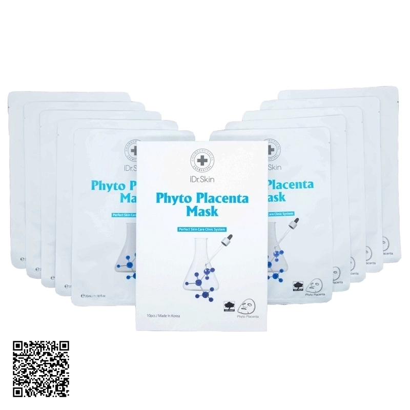 Mặt Nạ Nhau Thai iDrSkin Phyto Placenta Mask Hàn Quốc 10 Miếng