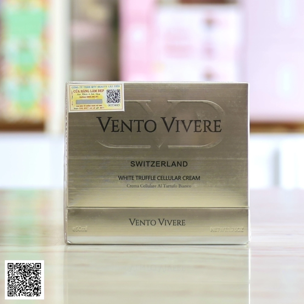 Kem Trắng Da Vento Vivere White Truffle Cellular Cream Thụy Sĩ 50ml