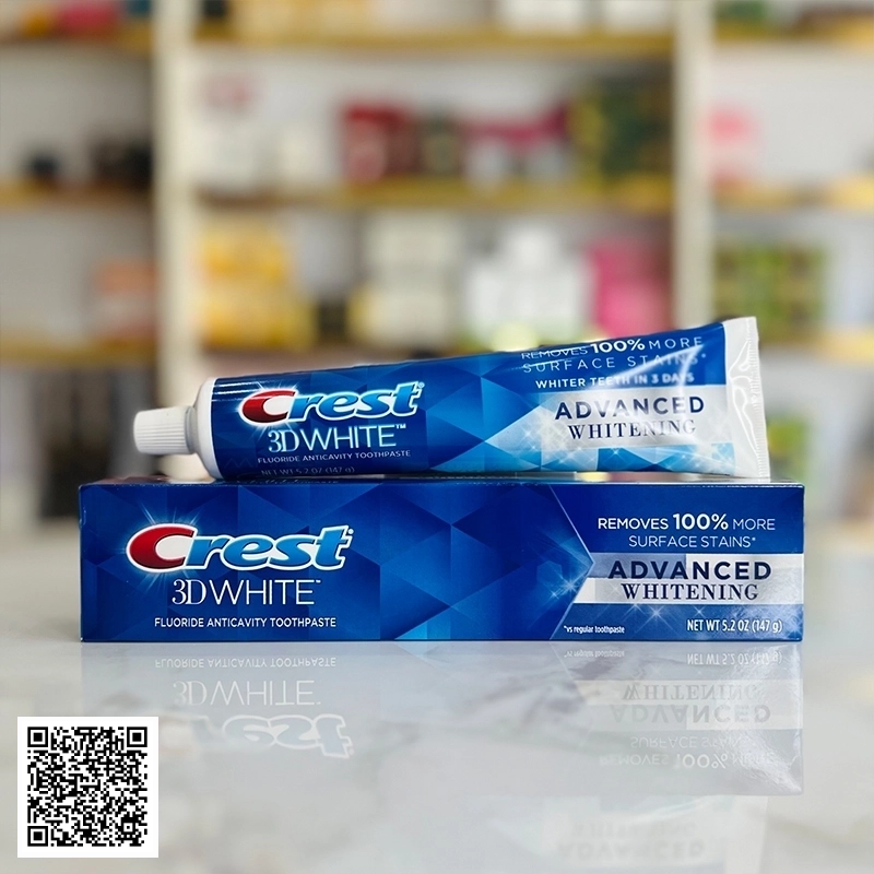 Kem Đánh Răng Crest 3D White Advanced Whitening Từ Mỹ 147g