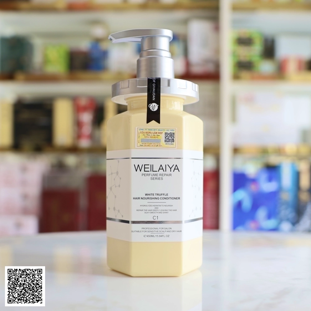 Dầu Xả Weilaiya White Truffle Hair Nourishing Conditioner Phục Hồi Đa Tầng Nấm Truffle Từ Trung Quốc 450ml