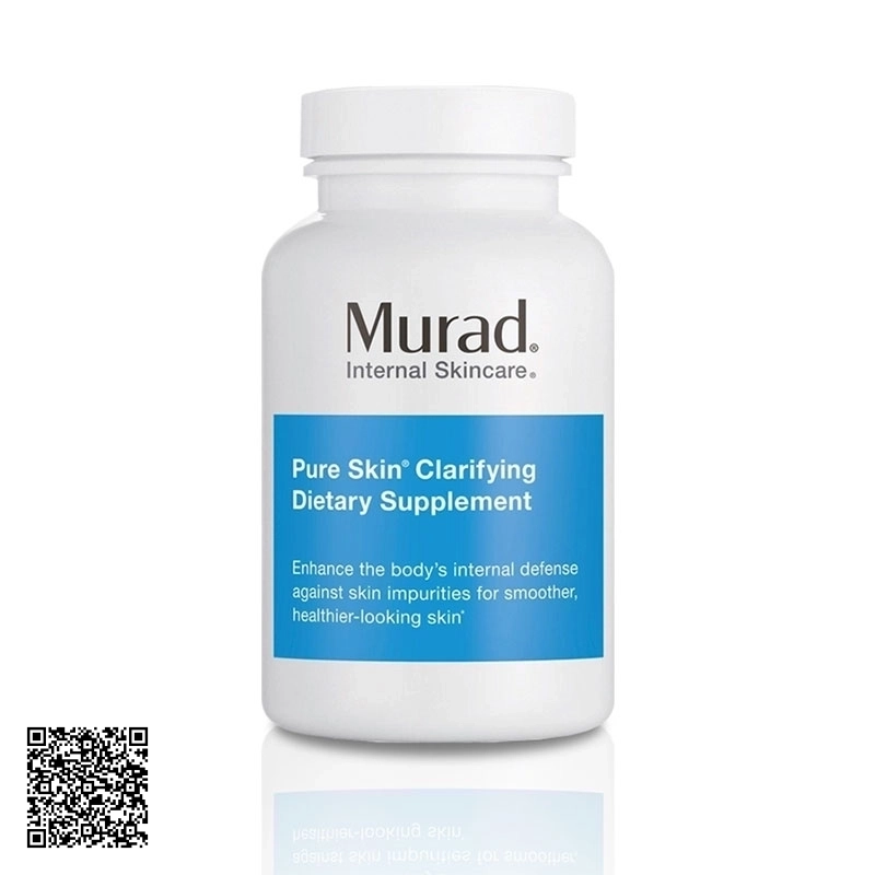 Viên Uống Giảm Mụn Murad Pure Skin Clarifying Dietary Supplement Mỹ 120 Viên