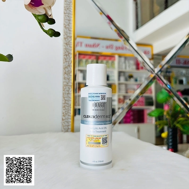 Sửa Rửa Mặt Da Dầu Mụn Obagi Clenziderm MD Daily Care Foaming Cleanser Mỹ 118ml