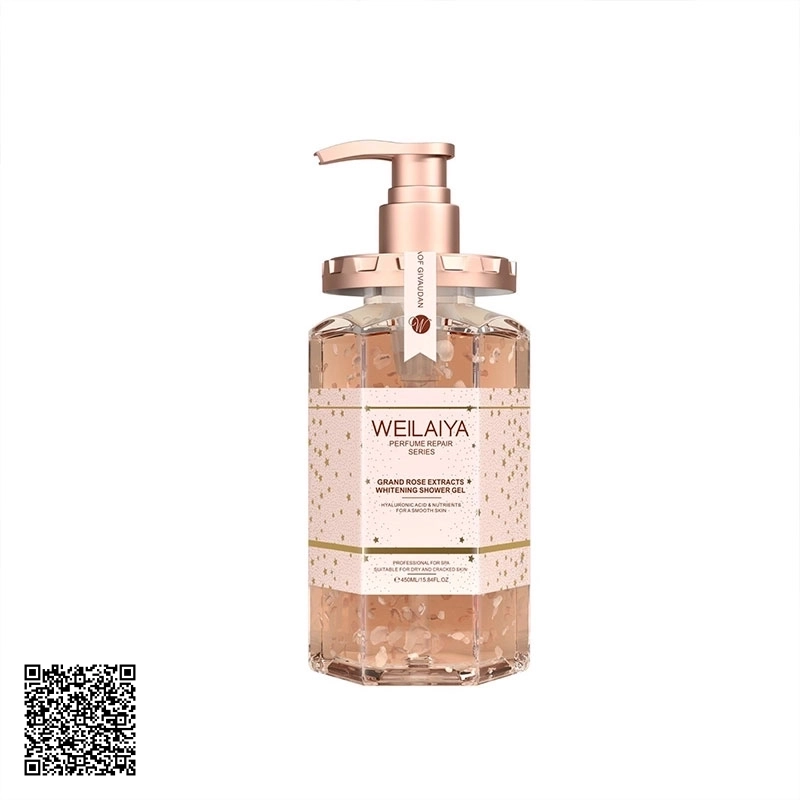 Sữa Tắm Trắng Da Cánh Hoa Hồng Damask Weilaiya Grand Rose Extracts Whitening Shower Gel 450ml