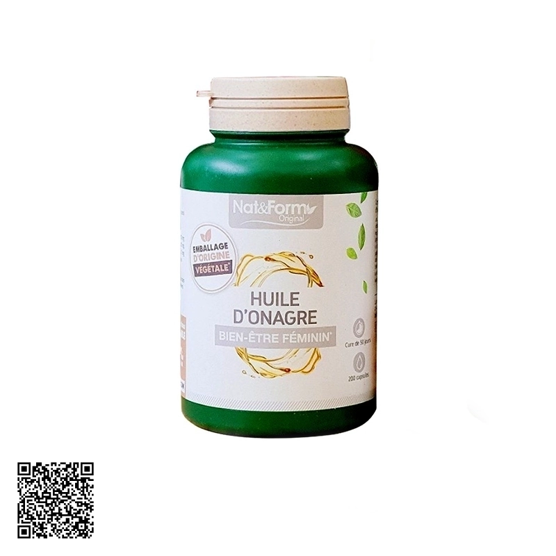 Viên Tinh Dầu Hoa Anh Thảo Nat & Form Huile D’Onagre Của Pháp 200 Viên