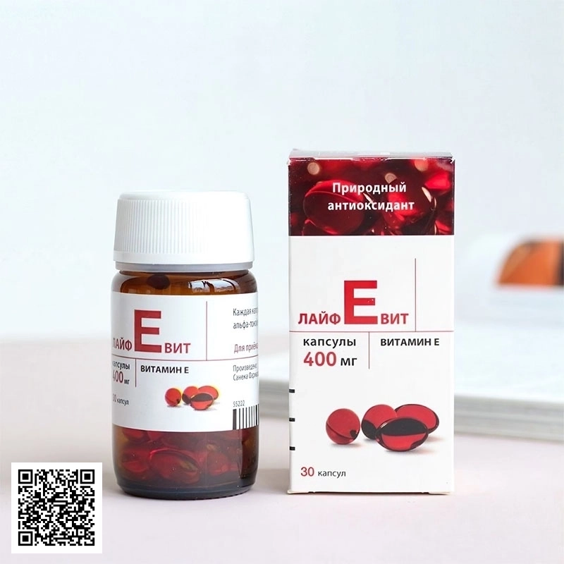 Viên Vitamin E Lifevit 400mg Của Nga 30 Viên