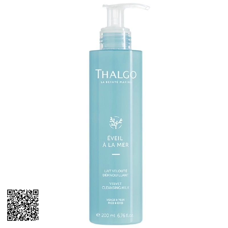 Sữa Rửa Mặt Tẩy Trang Thalgo Velvet Cleansing Milk Của Pháp 200ml