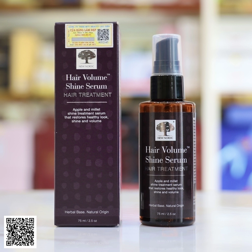 Serum Mọc Tóc Hair Volume Shine Serum New Nordic Từ Thụy Điển 75ml