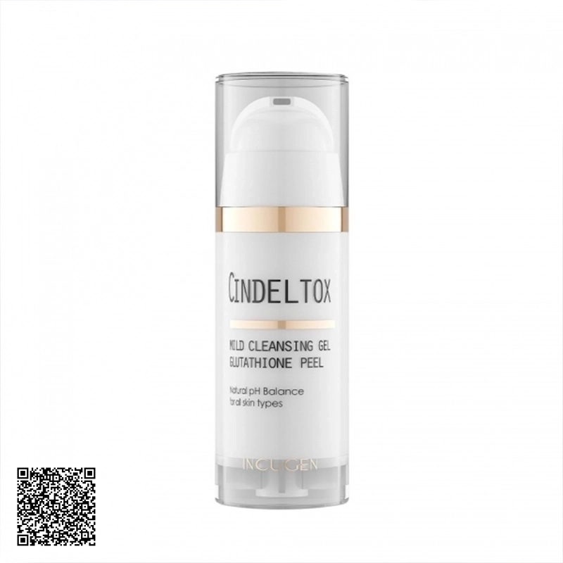 Sữa Rửa Mặt Trắng Da Thải Độc Incugen Cindeltox Mild Cleansing Gel Glutathione Peel Của Hàn Quốc 100ml