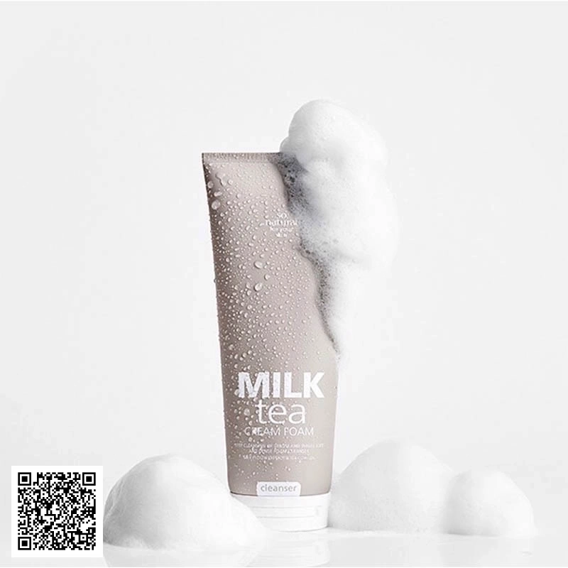 Sữa Rửa Mặt Cấp Ẩm Milk Tea Cream Foam Hàn Quốc 200ml