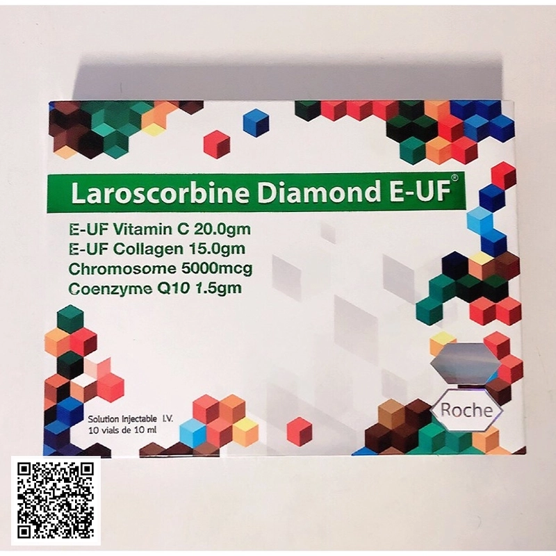 Collagen Trắng Da Laroscorbine Diamond E-UF Của Ý 10 Ống x 10ml