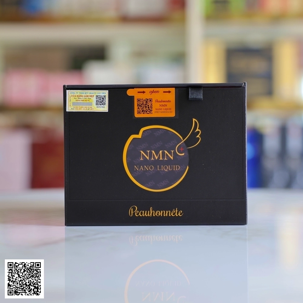 NMN Nano Liquid Peauhonnete Nước Uống Trường Thọ Nhật Bản Hộp12 Chai