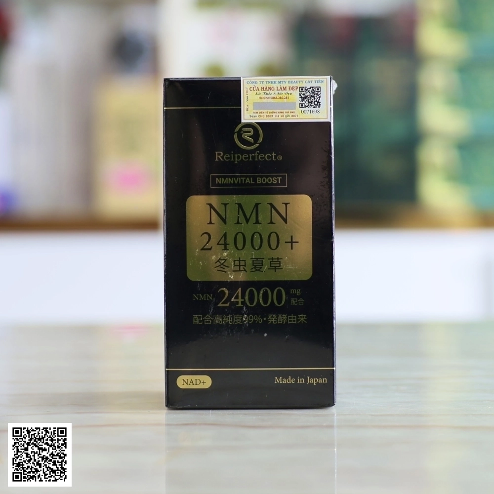 Viên Uống NMN 24000+ Tochukasou Reiperfect Hoàng Gia Nhật Bản hộp 90 viên