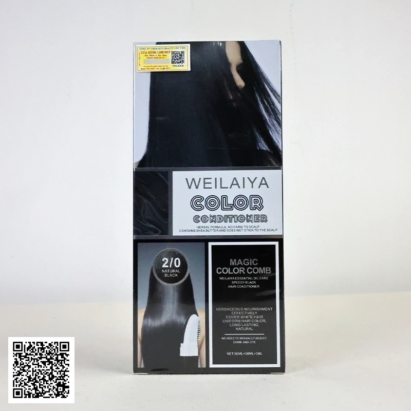 Dầu Gội Phủ Bạc Weilaiya Dưỡng Đen Tóc Tự Nhiên Từ Trung Quốc 50ml