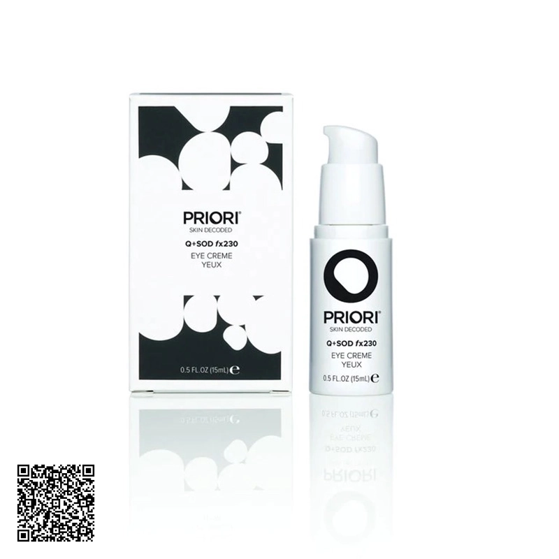 Kem Dưỡng Cải Thiện Sắc Tố Bọng Mắt Priori Q + SOD Fx230 EYE CREME YEUX Của Mỹ 15ml