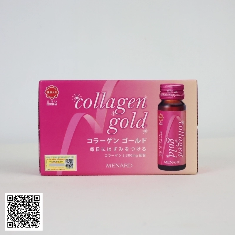 Nước Uống Menard Collagen Gold Hộp Từ Nhật Bản Hộp 10 Chai