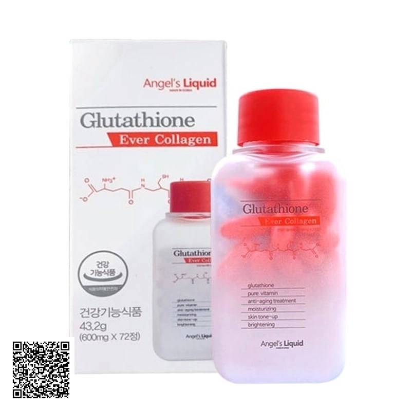 Viên Uống Trắng Da Angels Liquid 7 Day Glutathione Ever Collagen Từ Hàn Quốc 72 Viên