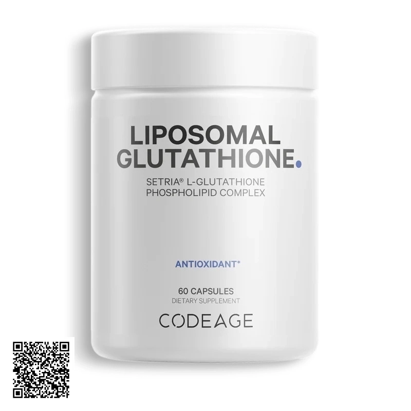 Viên Uống Trắng Da CodeAge Liposomal Glutathione Từ Mỹ 60 Viên