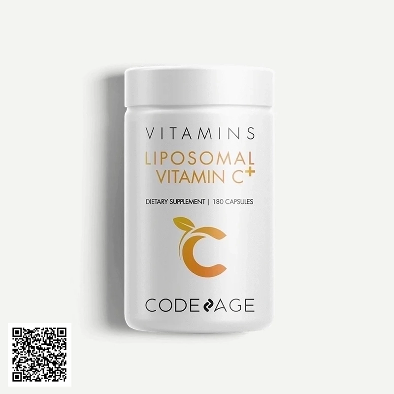Viên Uống Giảm Mụn CodeAge Vitamins Liposomal Vitamin C+ Từ Mỹ 180 Viên