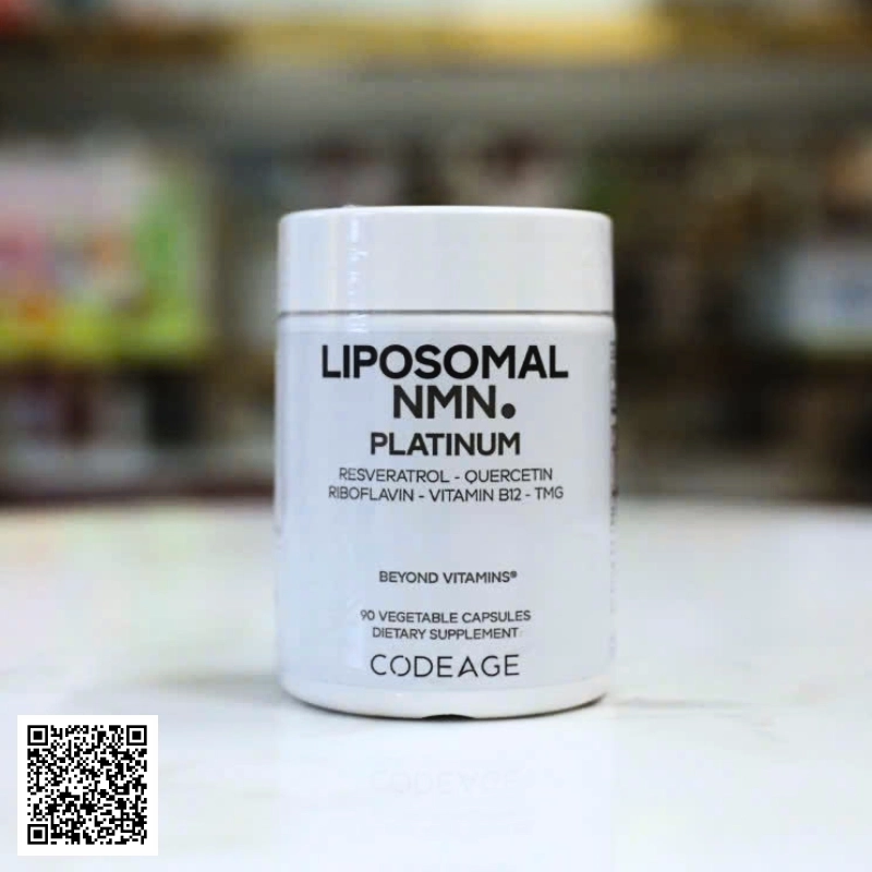 Viên Uống CodeAge Liposomal NMN Trẻ Hóa Da, Hỗ Trợ Ngừa Lão Hóa Mỹ 90 Viên