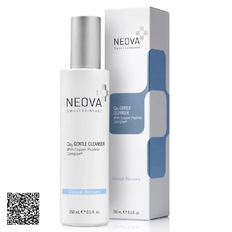 Sữa Rửa Mặt Neova Clinical Recovery Cu3 Gentle Cleanser Dành Cho Da Nhạy Cảm Từ Mỹ 250ml