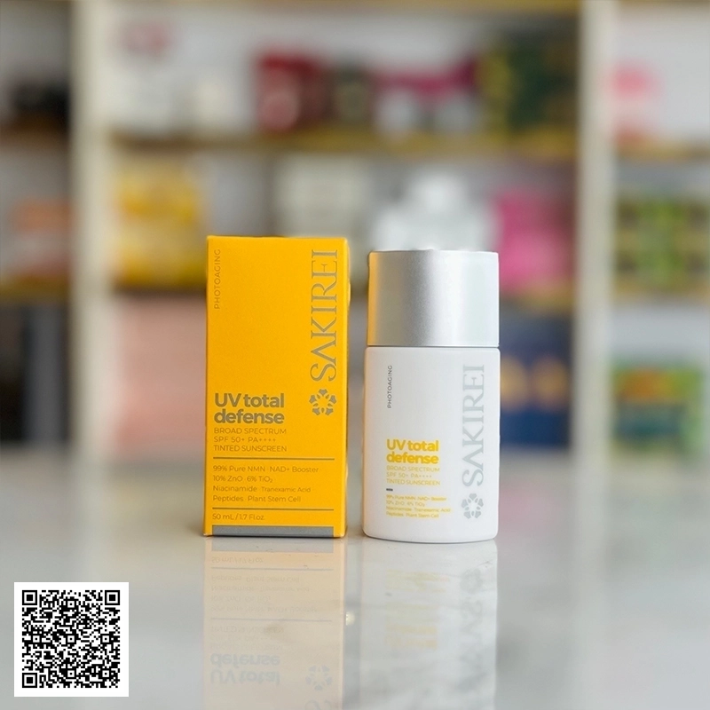 Serum Chống Nắng Vật Lý Sakirei UV Total Defense Broad Spectrum SPF 50+ PA++++ Từ Nhật 50ml
