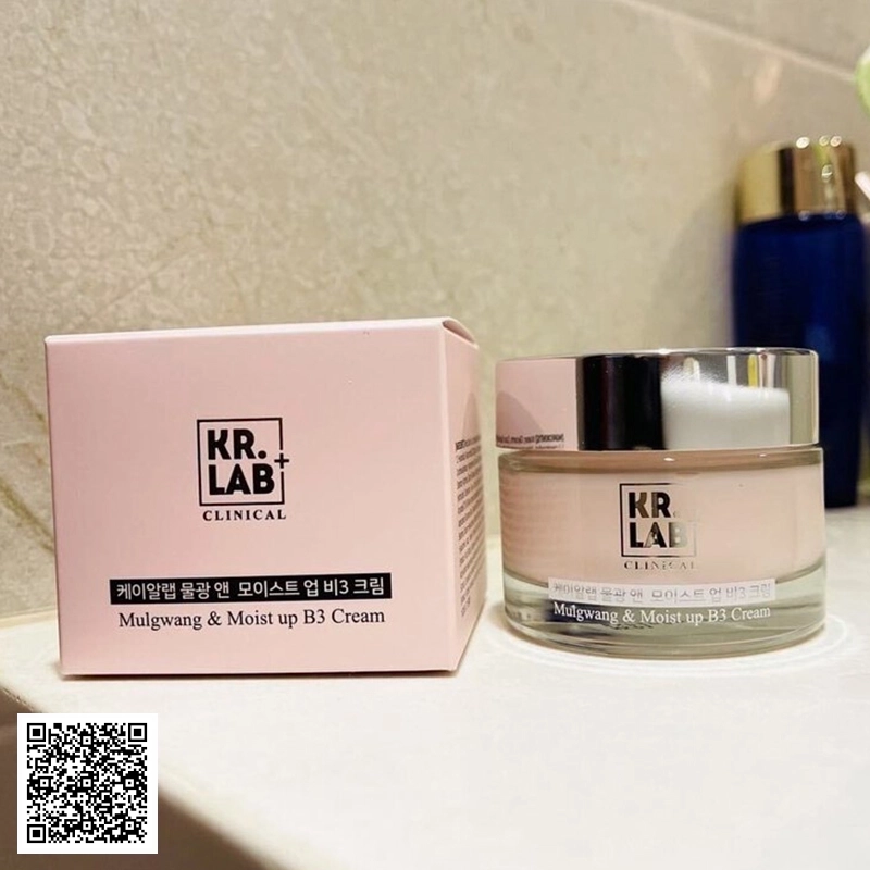 Kem Nước Phục Hồi Và Làm Trắng Da Kr. Lab+ Mulgwang & Moist up B3 Cream Từ Hàn Quốc