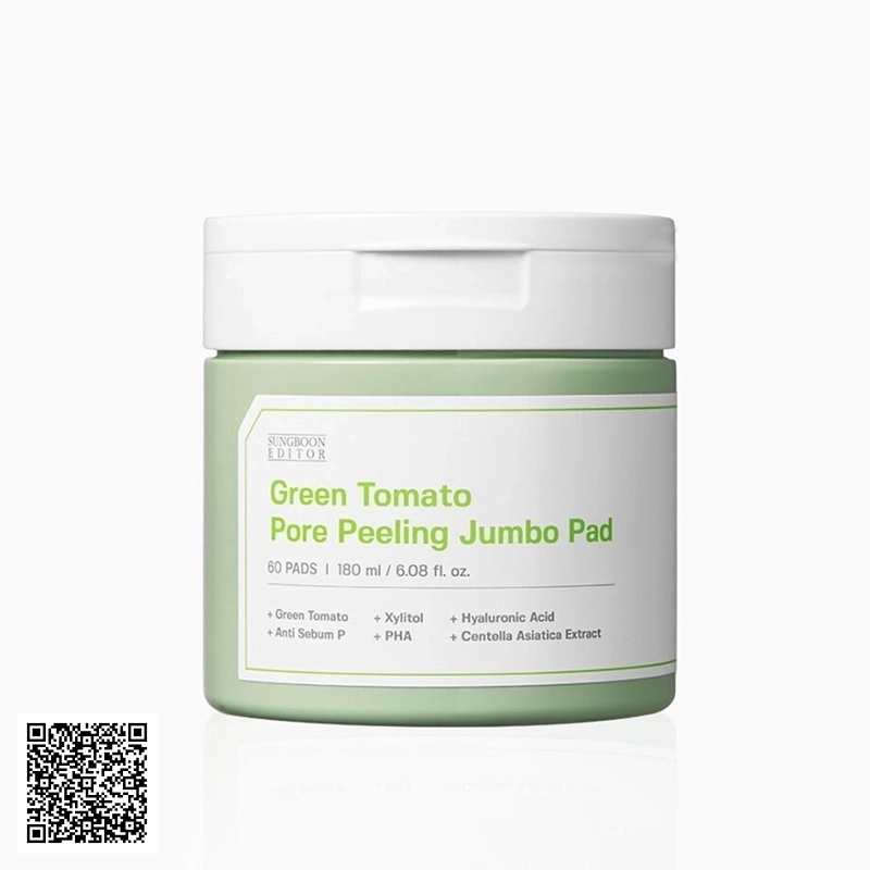 Pad Tẩy Da Chết SungBoon Editor Green Tomato Pore Peeling Jumbo Pad 60 Miếng