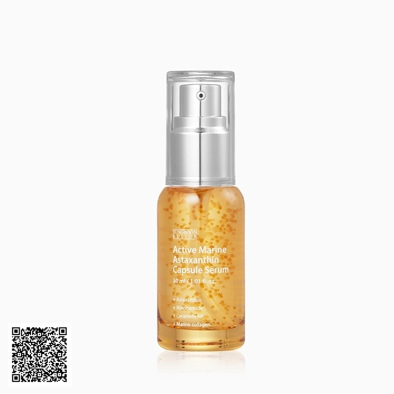 Serum Dưỡng Trắng Trẻ Hoá Da SungBoon Editor Active Marine Astaxanthin Capsule Serum 30ml