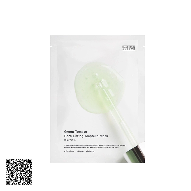 Mặt Nạ Cà Chua Xanh Sungboon Editor Green Tomato Pore Lifting Ampoule Mask 23g