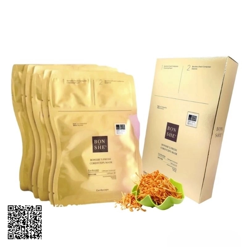 Mặt Nạ Đông Trùng Hạ Thảo Bonshe’s Fresh Cordyceps Mask V 6 Miếng
