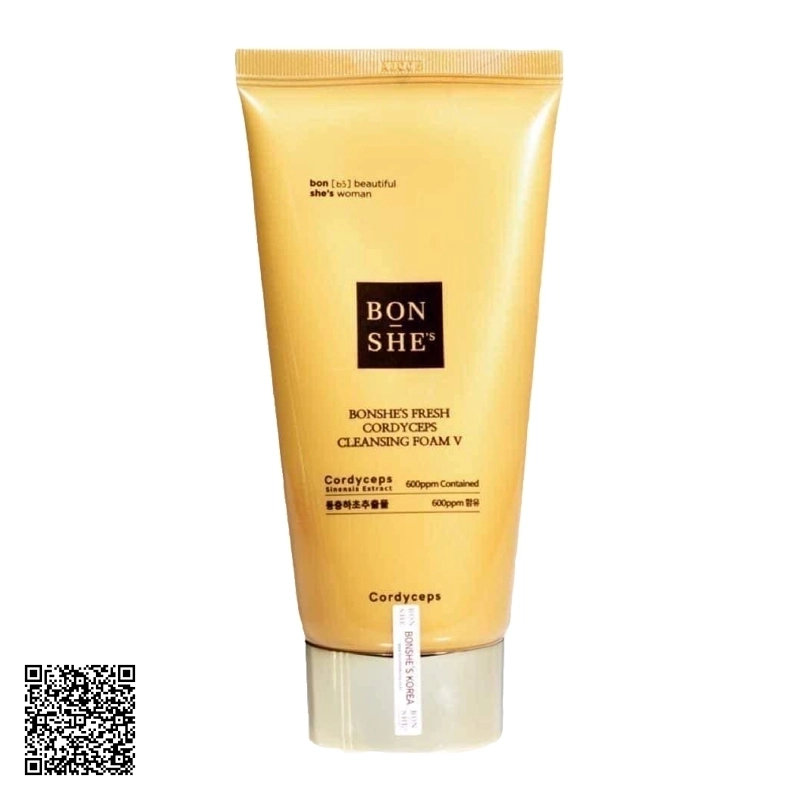 Sửa Rửa Mặt Đông Trùng Hạ Thảo Bonshe’s Fresh Cordyceps Cleansing foam V 150ml