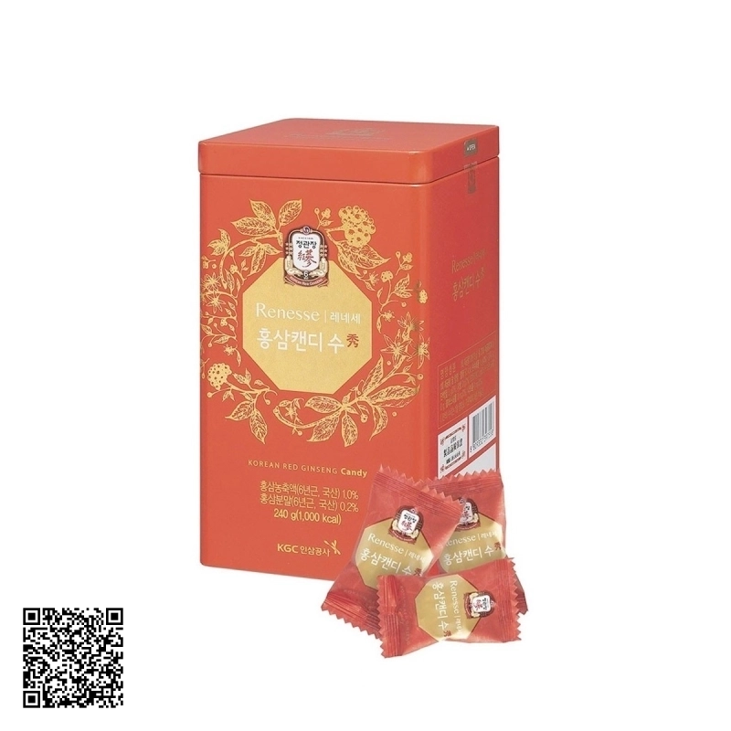 Kẹo Hồng Sâm KGC Korean Red Ginseng Candy Renesse 240g