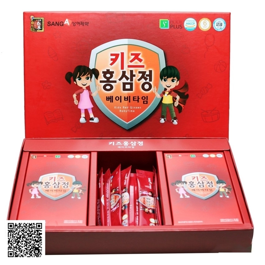 Nước Hồng Sâm Baby SangA Kids Red Ginsen Baby Time Từ Hàn Quốc 30 Gói