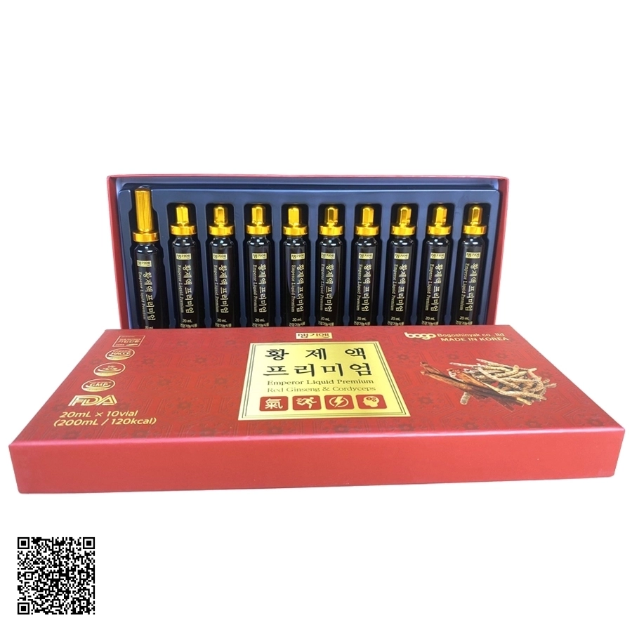 Tinh Chất Hồng Sâm Đông Trùng Bogo Emperor Liquid Premium Red Ginseng & Cordyceps