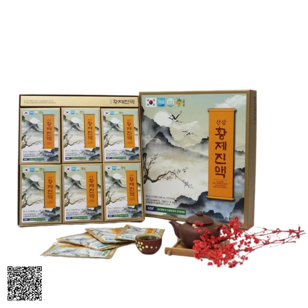 Nước Hồng Sâm Núi Đông Trùng Hoàng Đế KGF Cultured Wild Ginseng Root A Millennium Emperor Extract