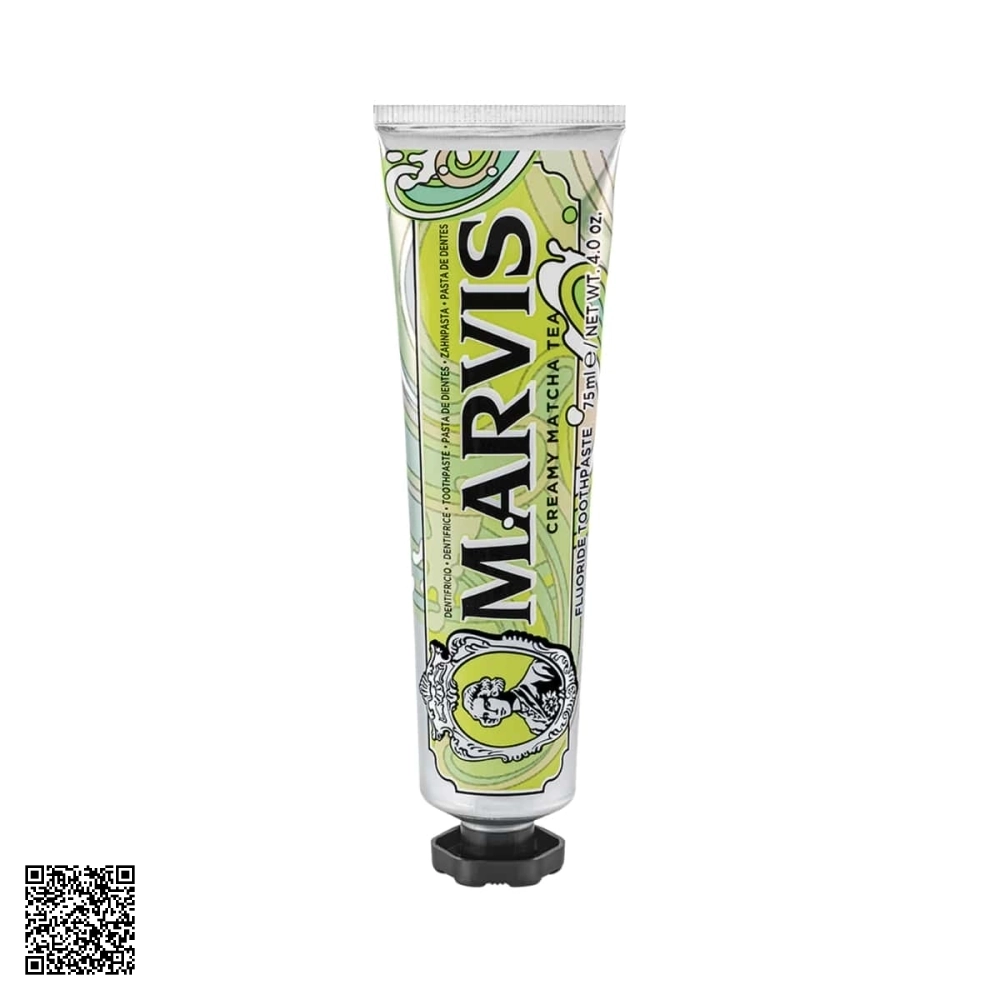 Kem Đánh Răng Marvis Creamy Matcha Tea Hương Trà Sữa Trân Châu 75ml