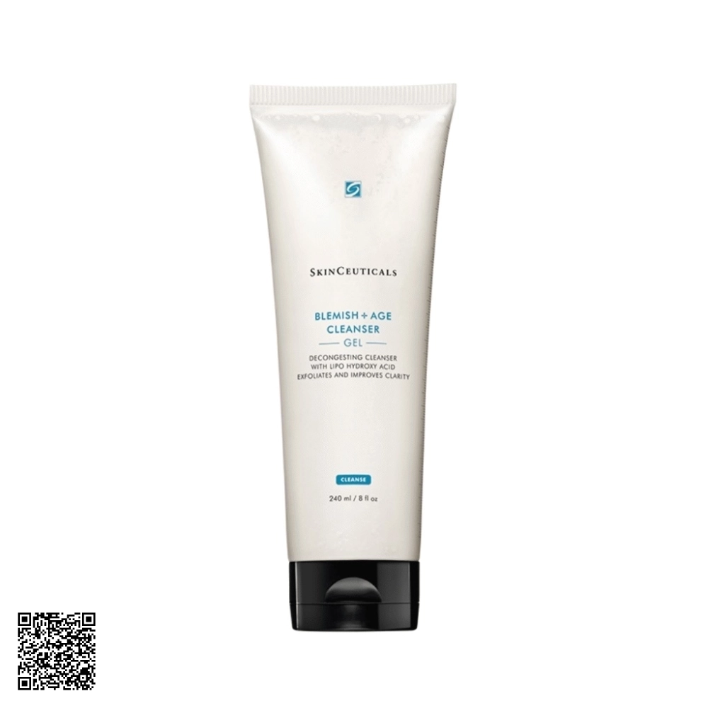Sữa Rửa Mặt Dạng Gel SkinCeuticals Blemish + Age Cleanser Gel Từ Mỹ 240ml